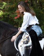 Black Equestrian Blanket