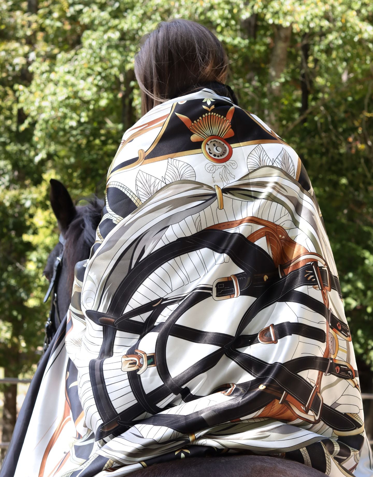 Black Equestrian Blanket