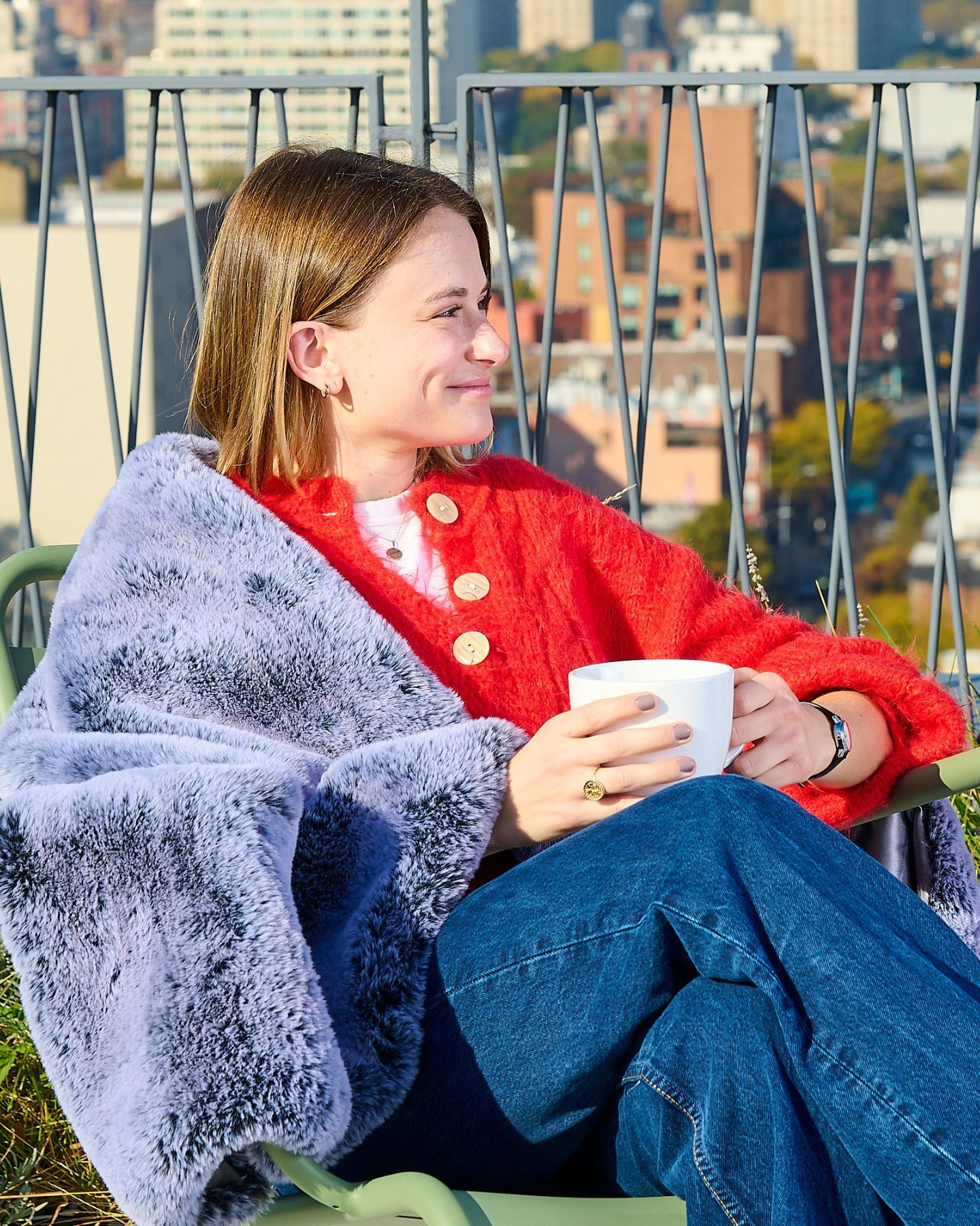 City Mink Lap Blanket by Apartment Therapy