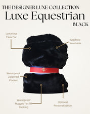Black Equestrian Blanket