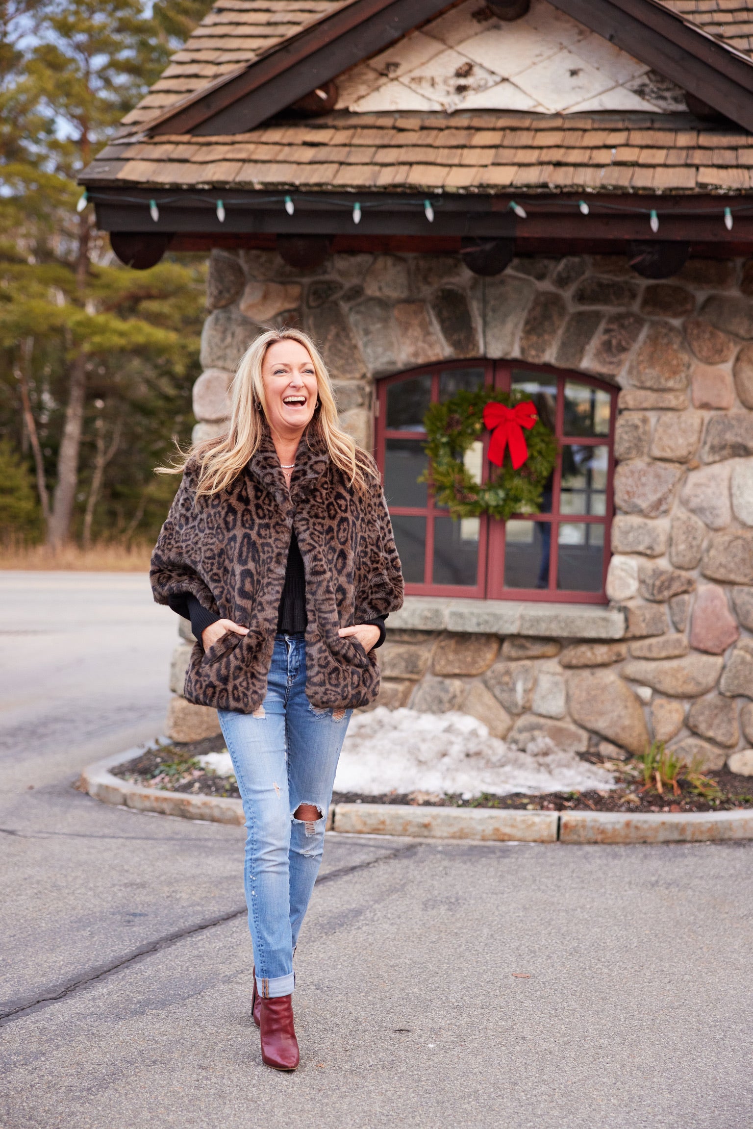 Grey leopard print jacket best sale