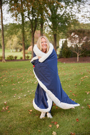 Villanova Large White Outdoor Blanket