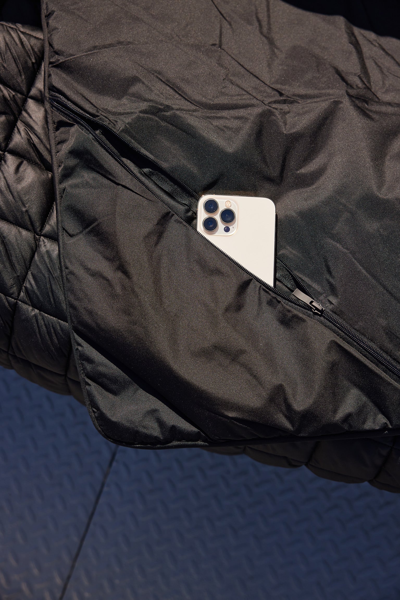 Iowa State University Black Puffer Blanket