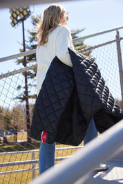 Iowa State University Black Puffer Blanket