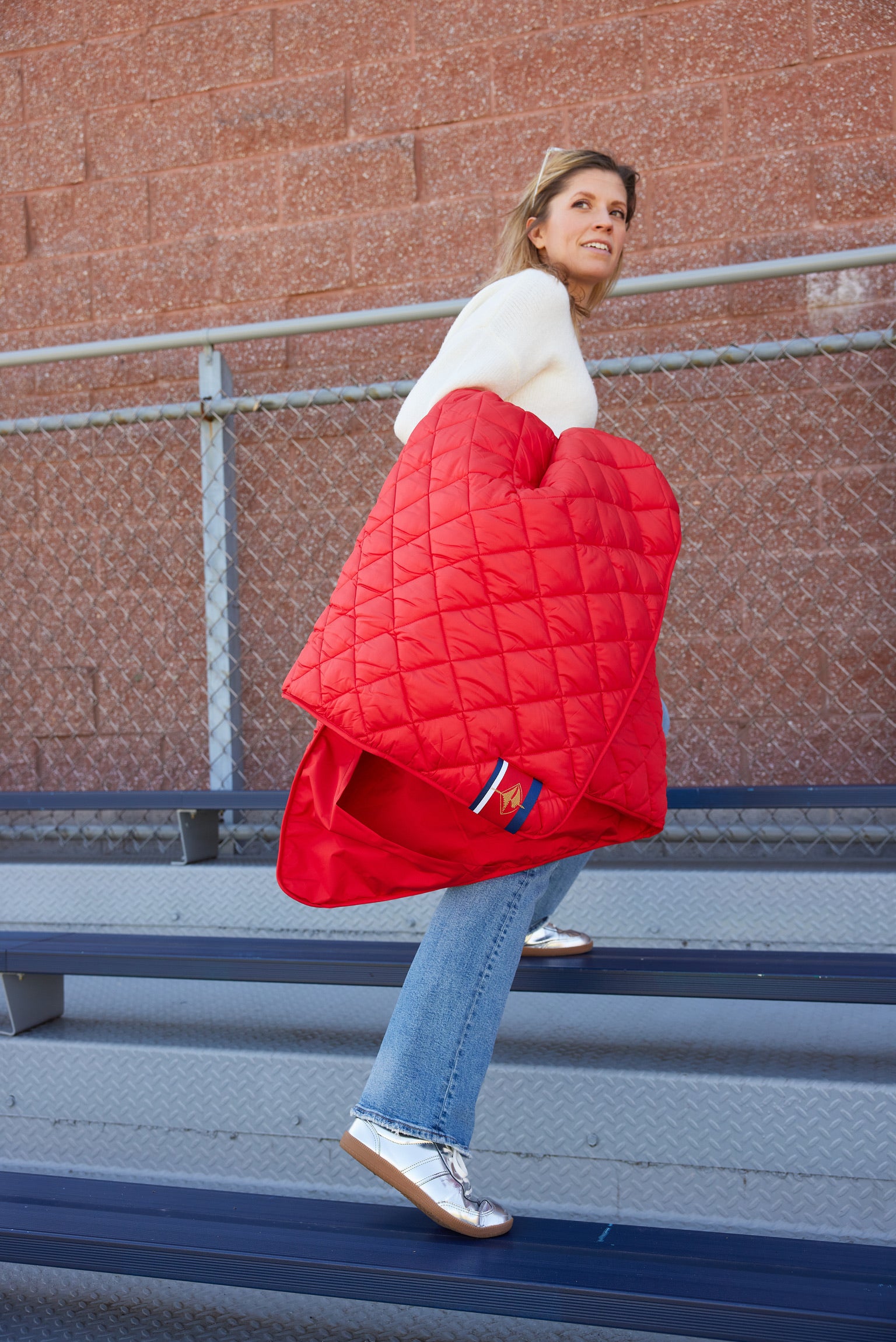 Iowa State University Red Puffer Blanket