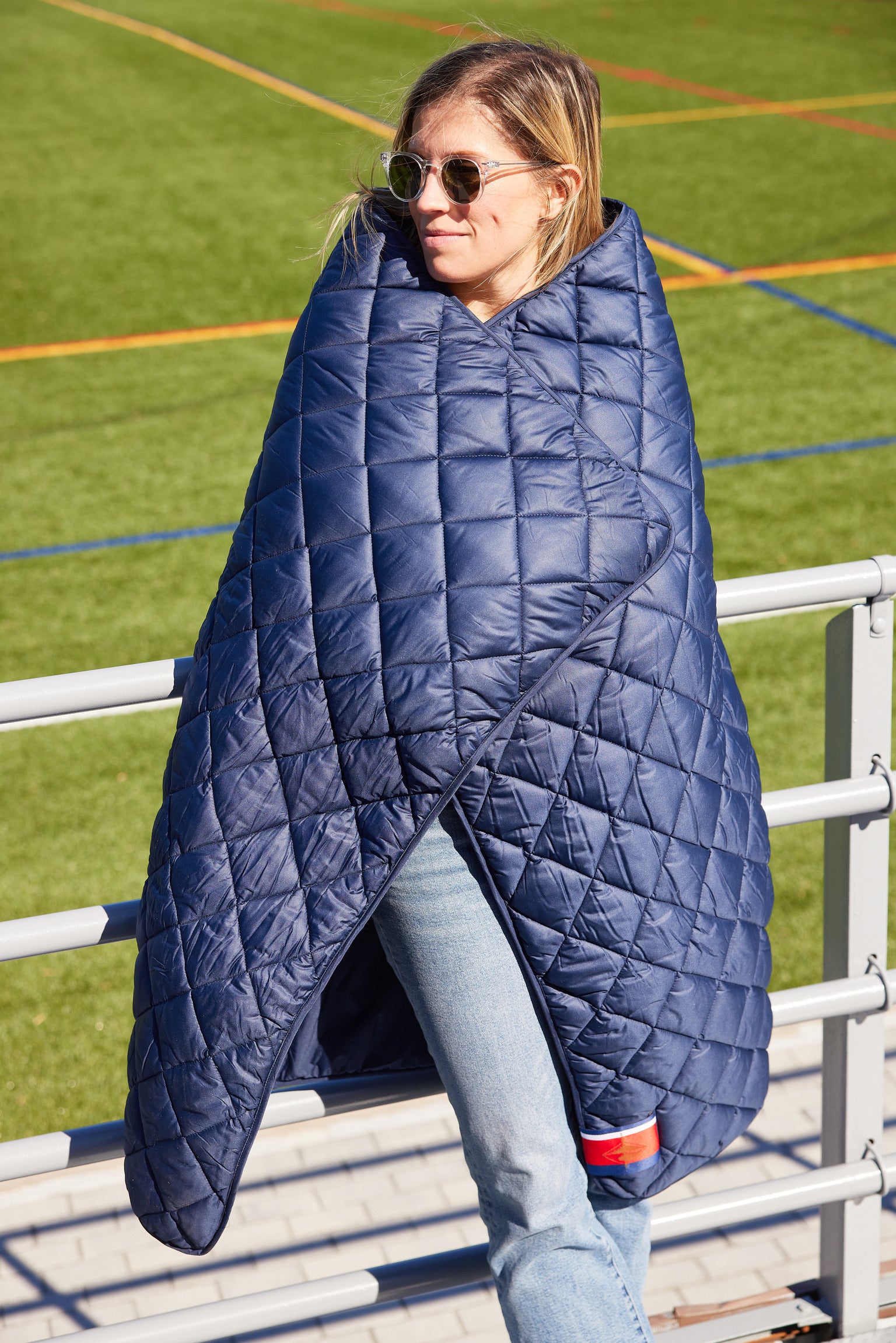 Villanova Navy Puffer Blanket