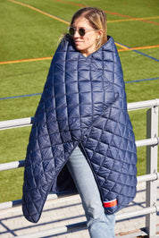 Villanova Navy Puffer Blanket