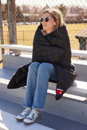 Iowa State University Black Puffer Blanket