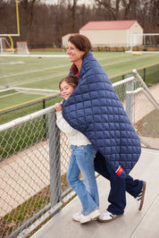 Villanova Navy Puffer Blanket