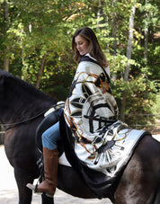 Black Equestrian Blanket