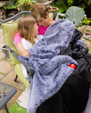 Martini Glass on Silver Large Outdoor Blanket