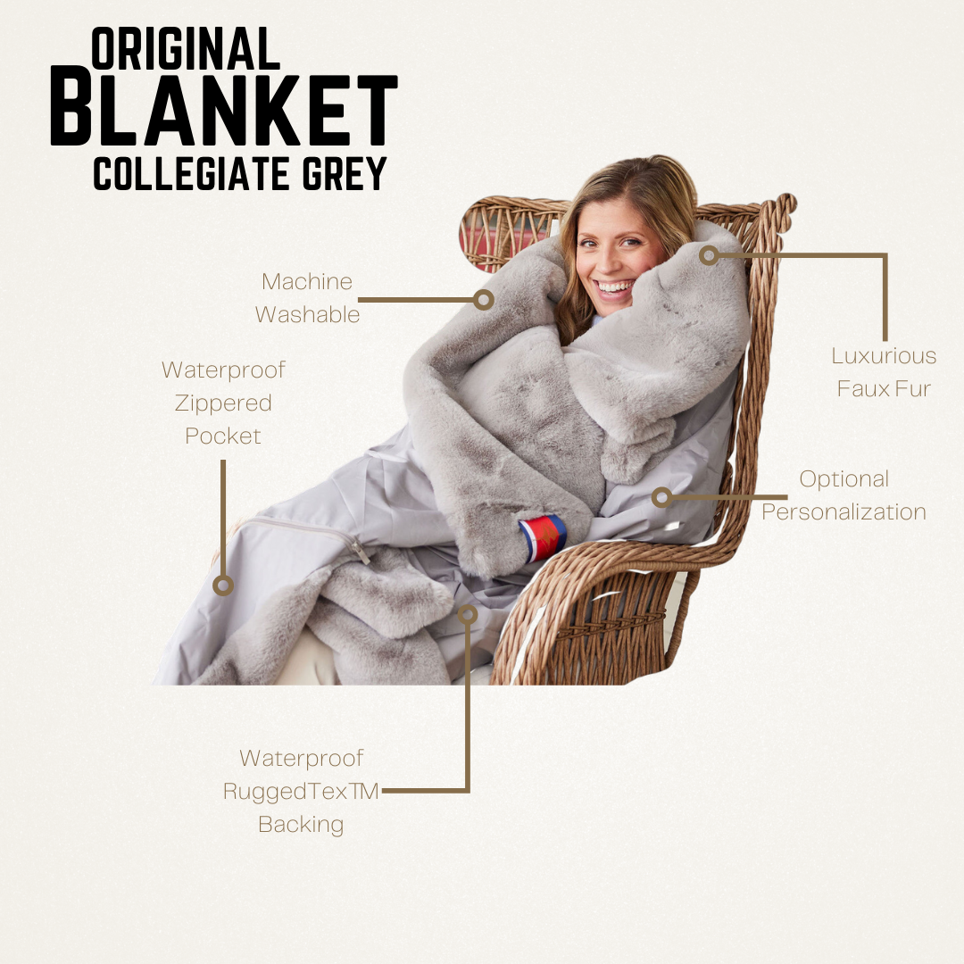 Collegiate Grey Original Blanket