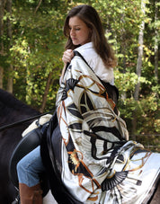 Black Equestrian Blanket