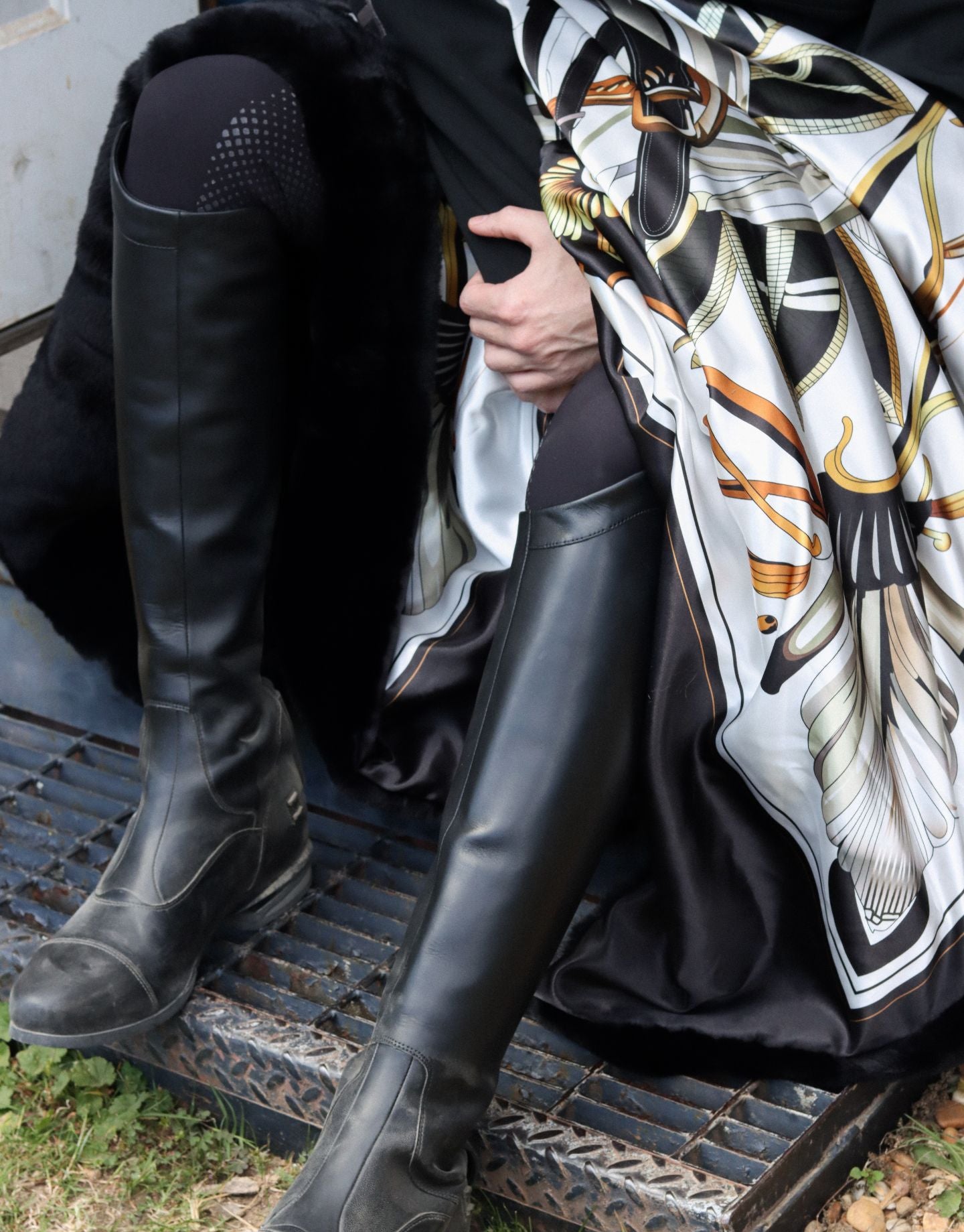 Black Equestrian Blanket