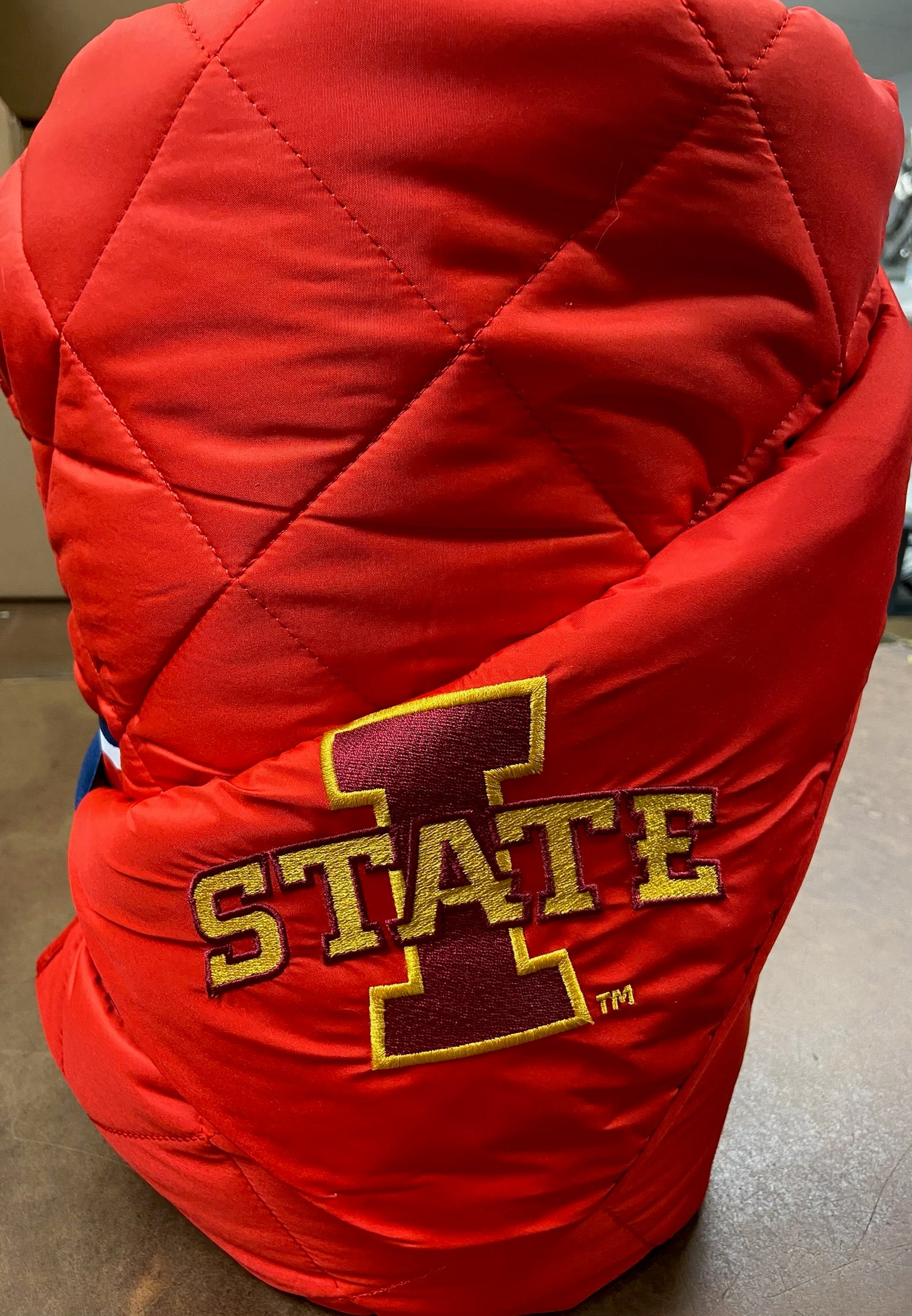 Iowa State University Red Puffer Blanket