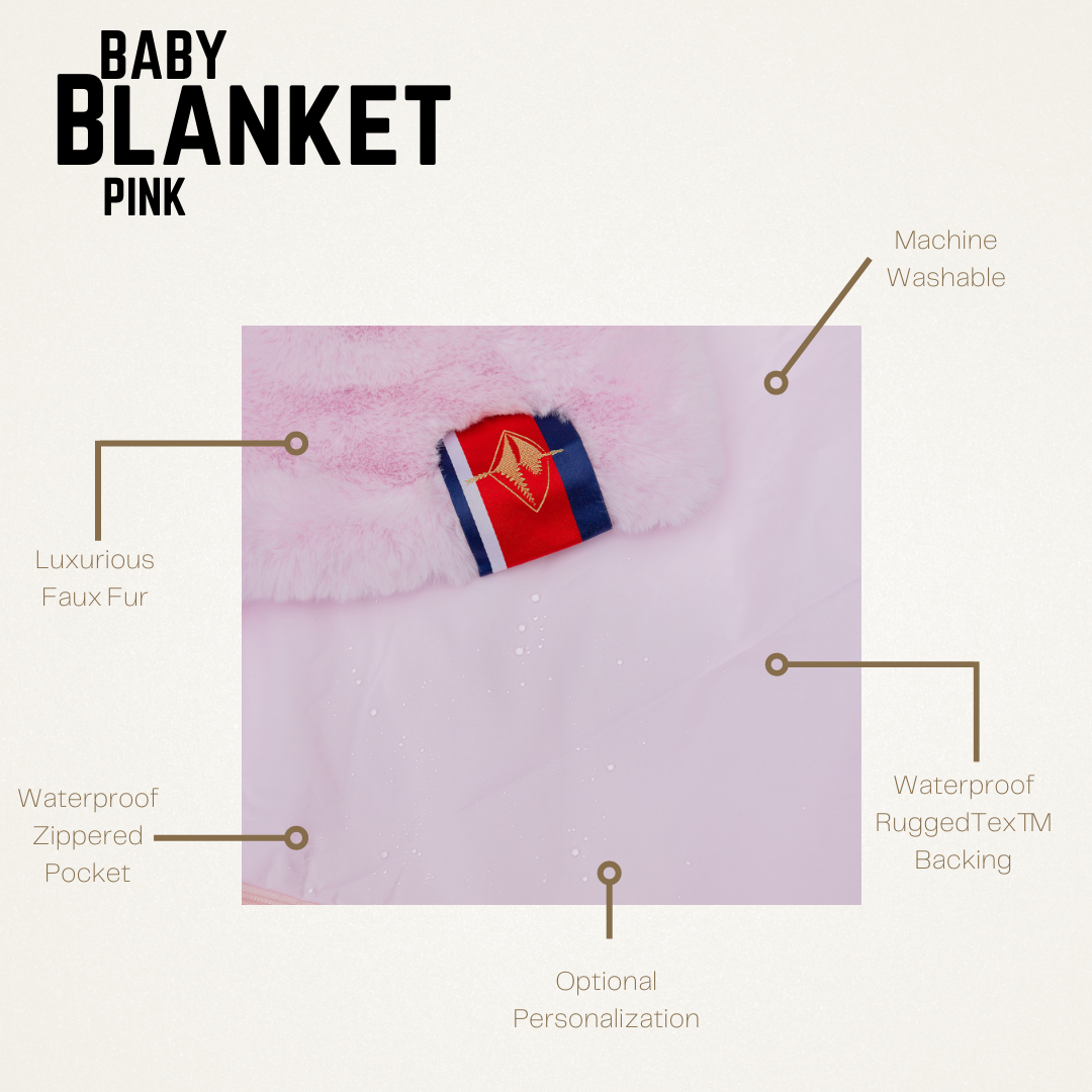 Pink Faux Fur Baby Blanket