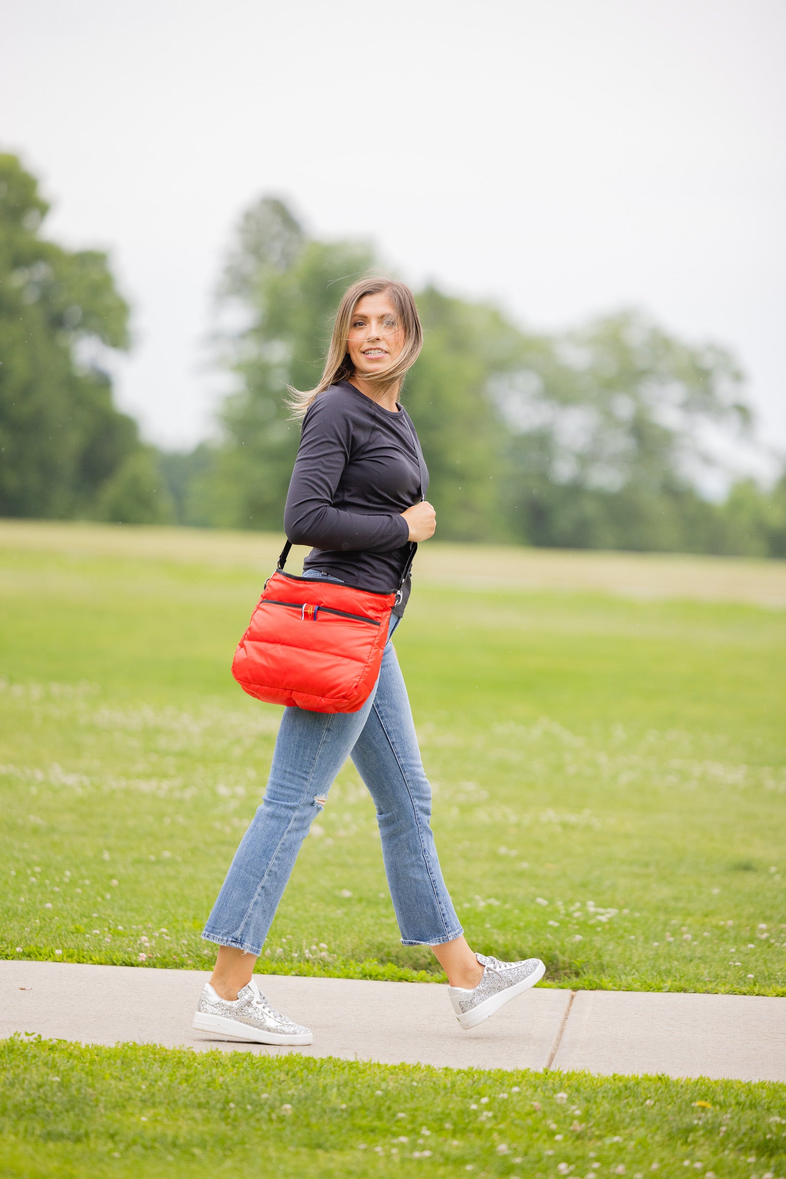 Red Puffer Bag