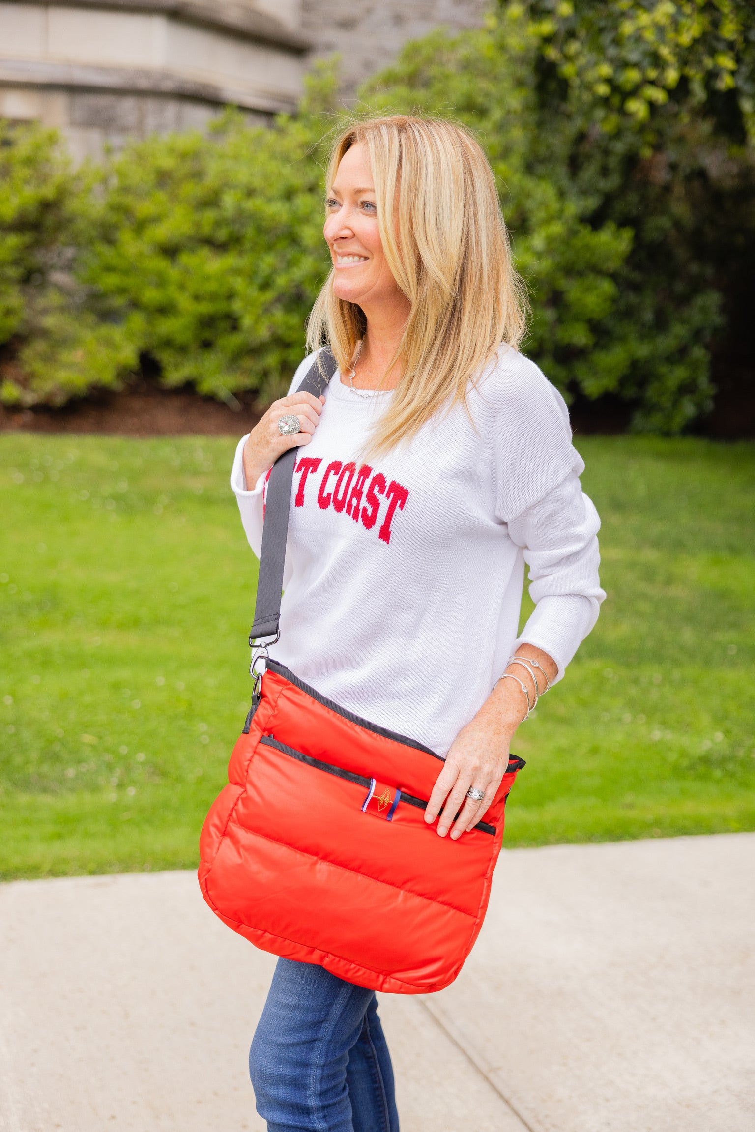 Red Puffer Bag