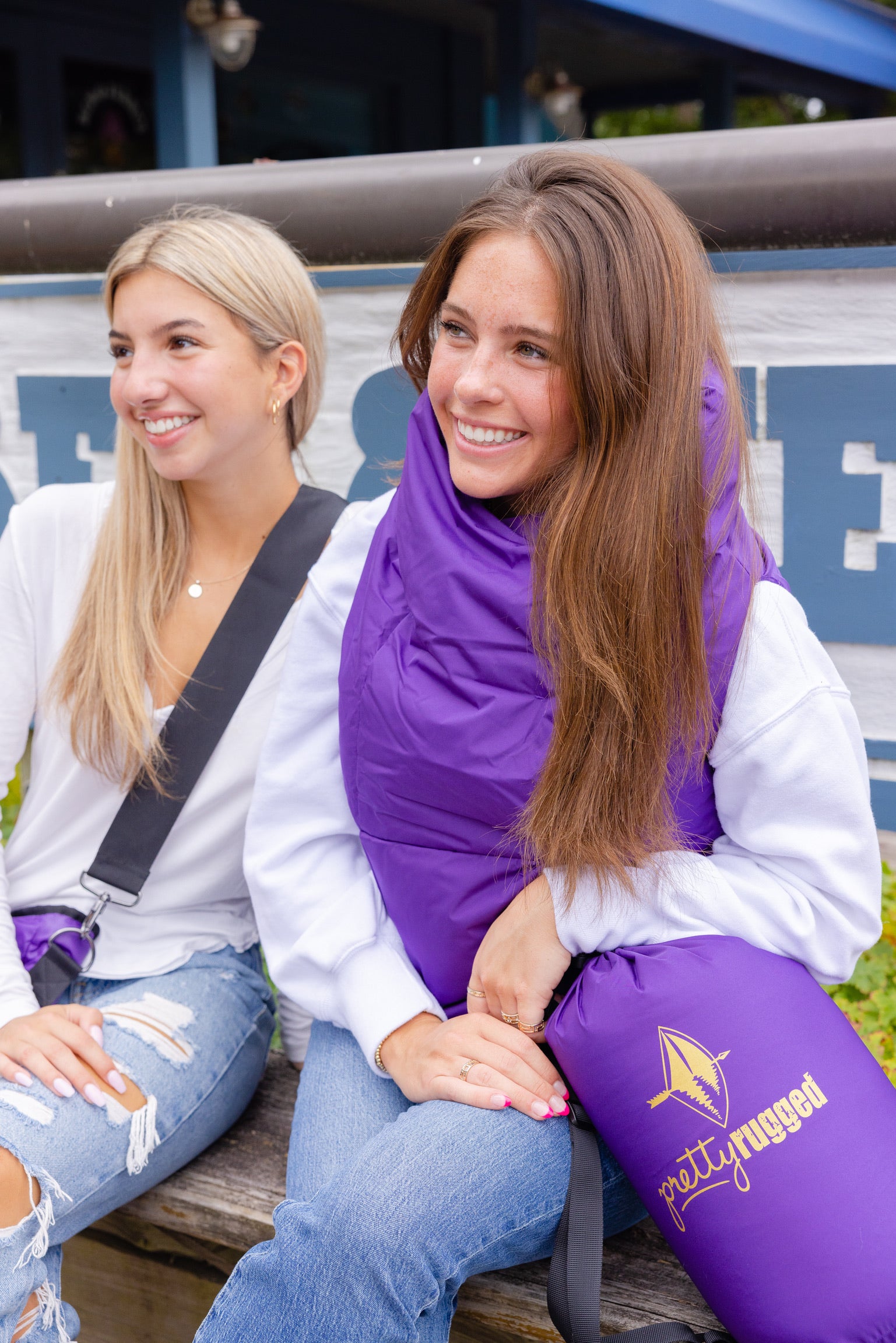 Purple Waterproof Pretty Puffer Vest