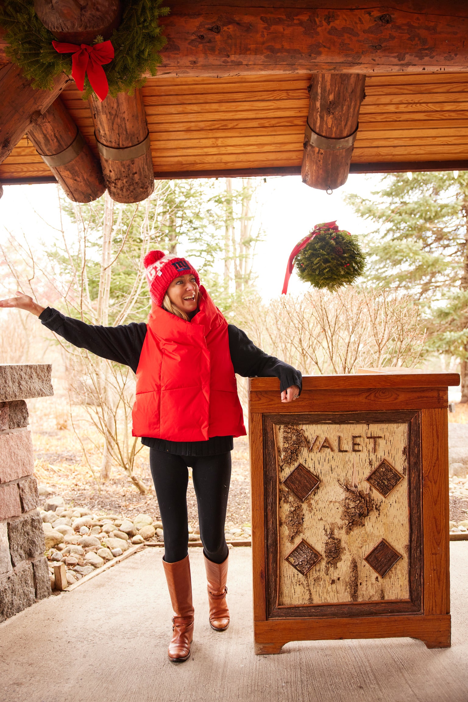 Red Waterproof Pretty Puffer Vest