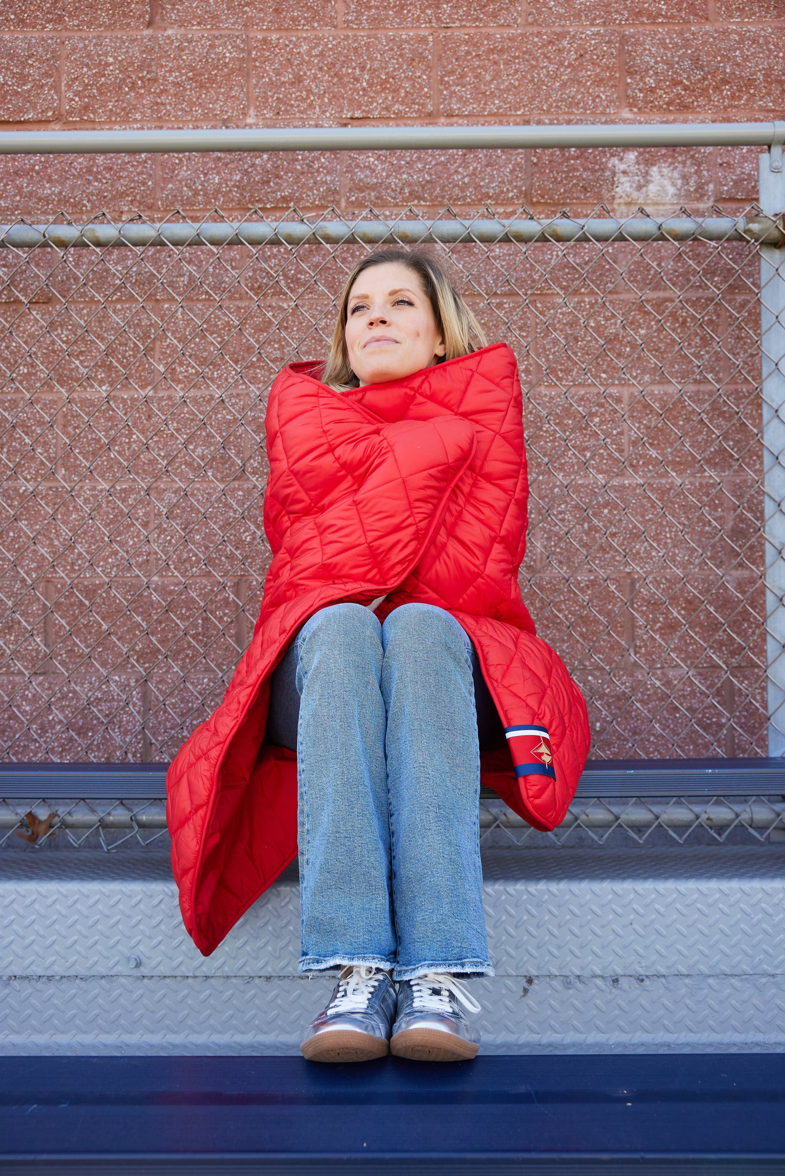 Red Puffer Blanket