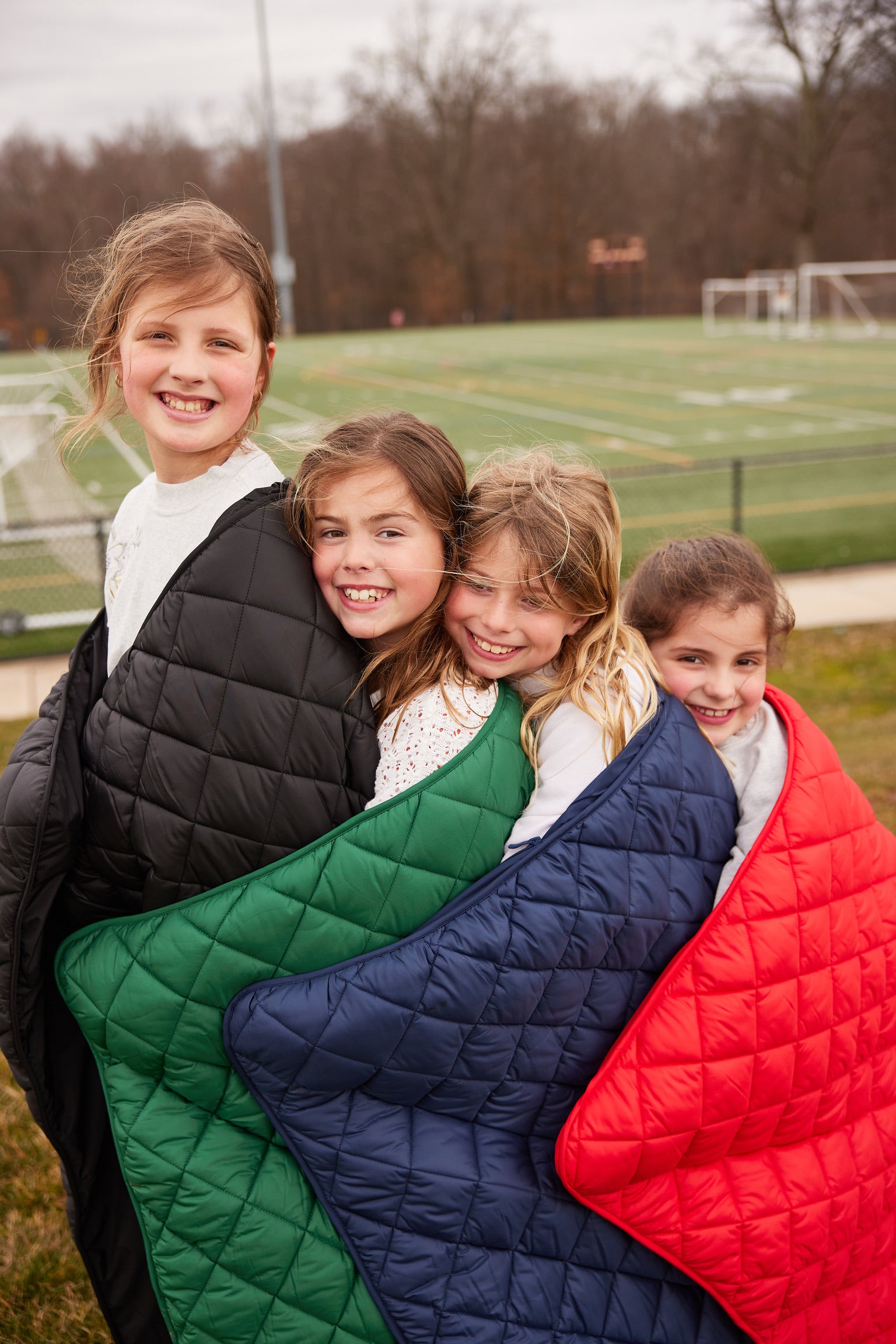 Red Puffer Blanket