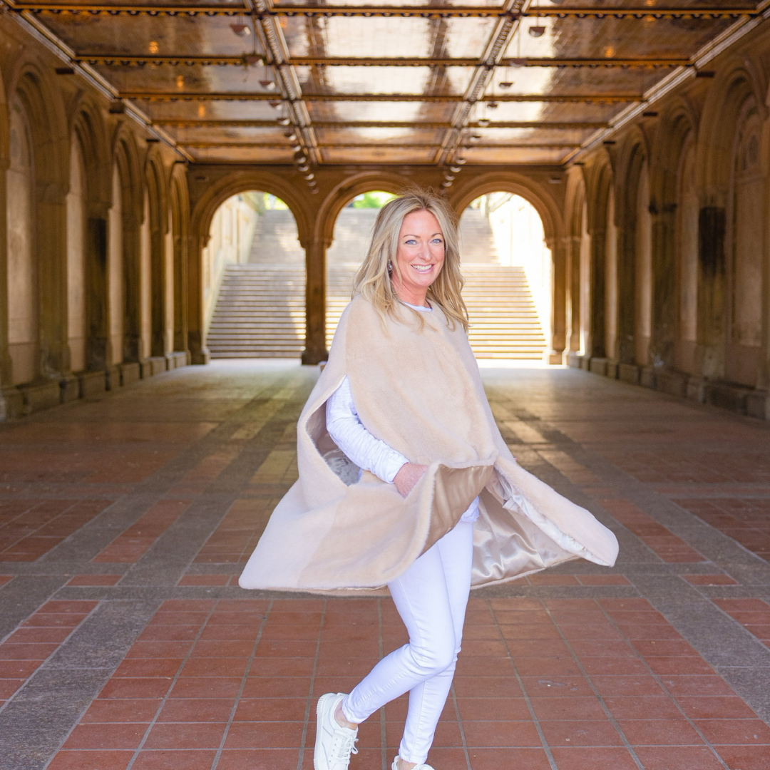 TS Luxe Camel Poncho