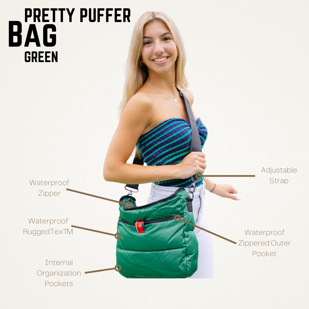 Green Puffer Bag