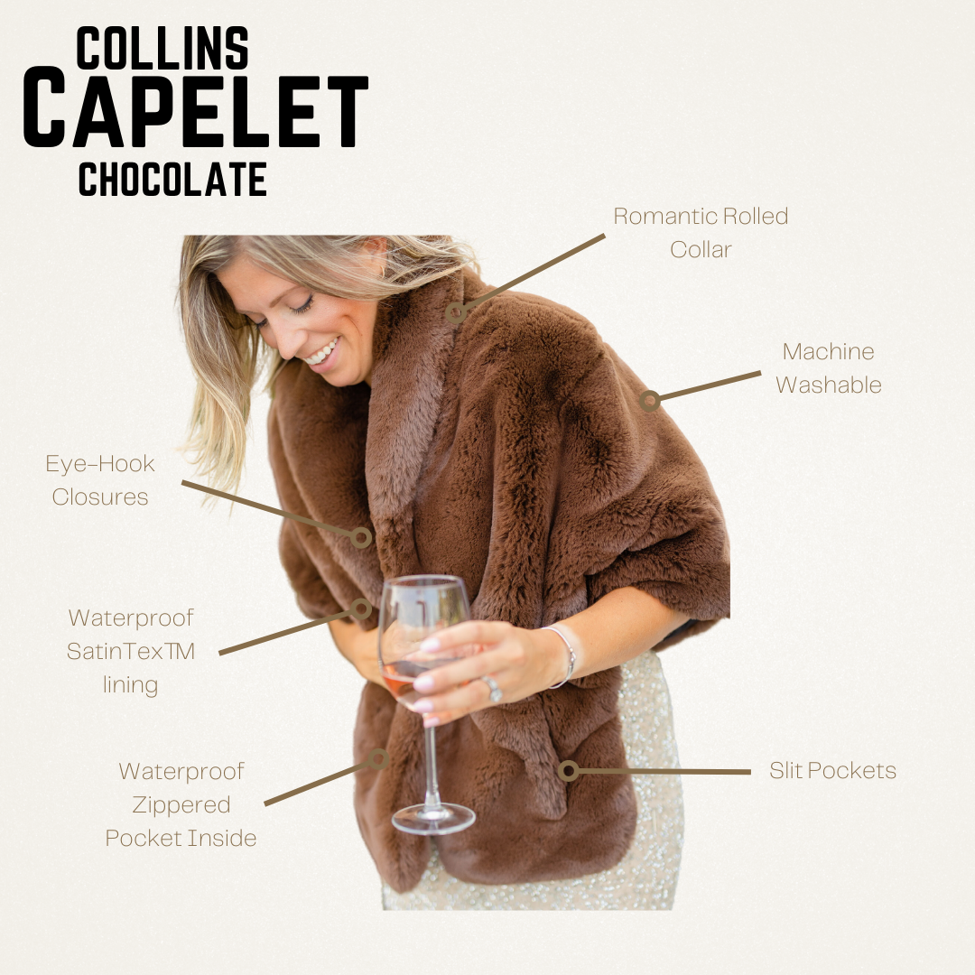 Chocolate Brown Collins Capelet