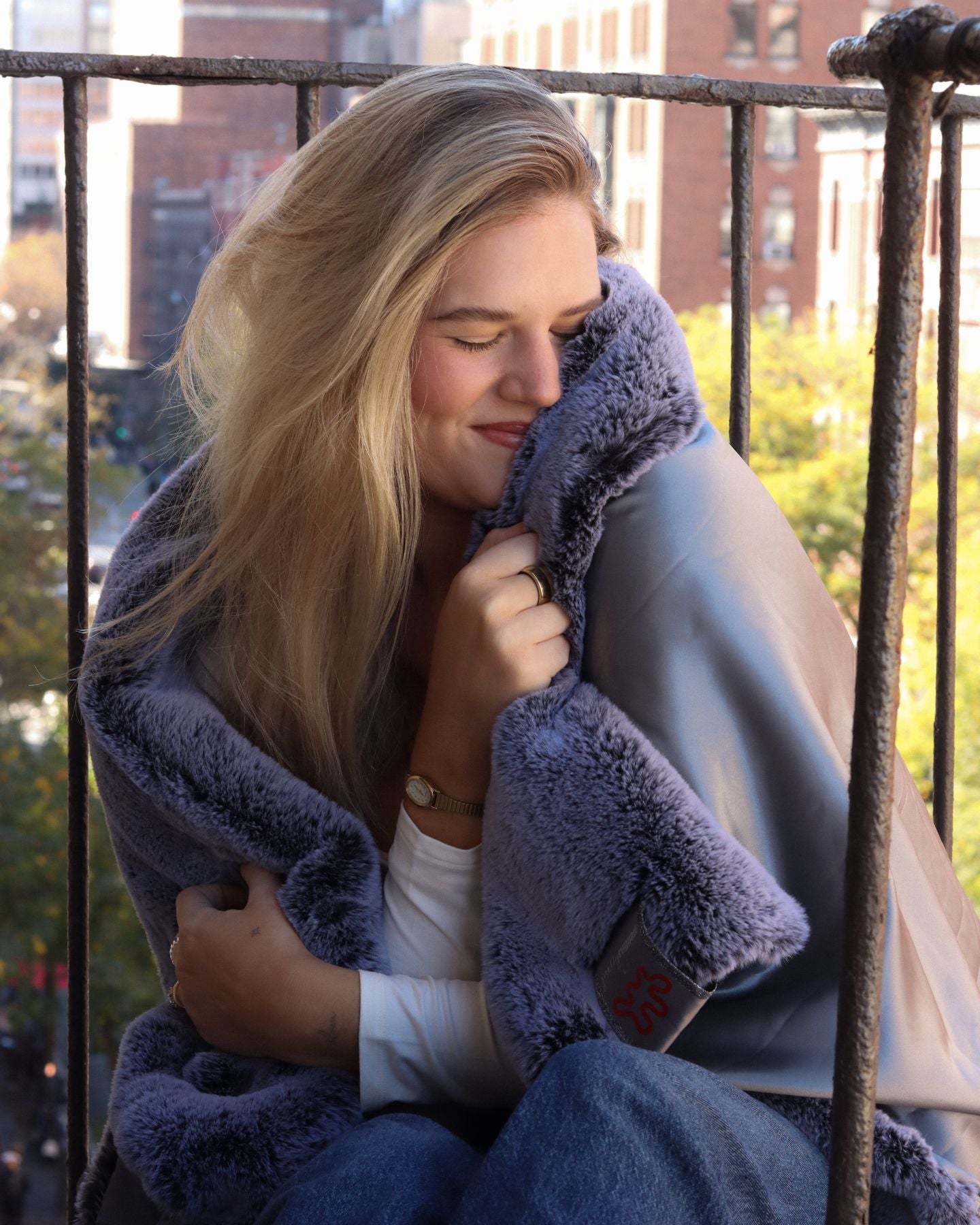 City Mink Long Lap Blanket by Apartment Therapy