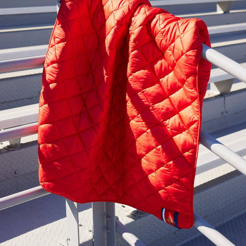 Red Puffer Blanket