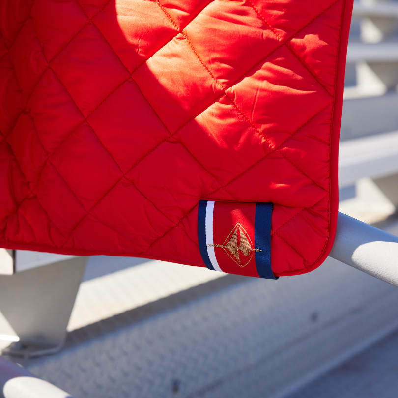 Red Puffer Blanket