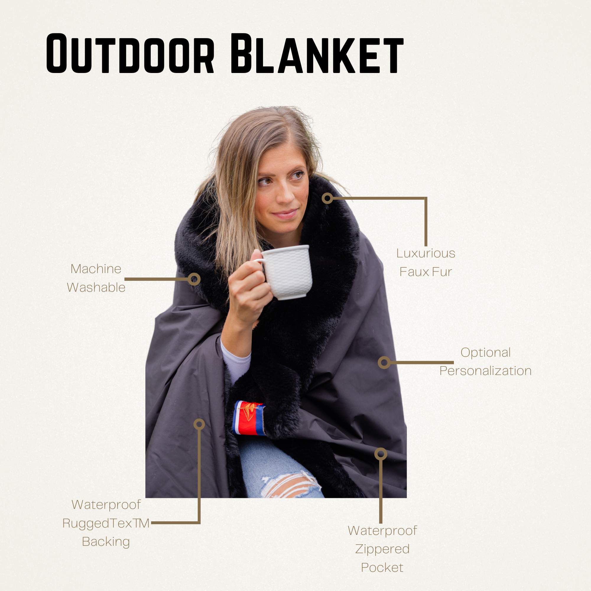 Waterproof Windproof Outdoor Blanket | Pretty Rugged