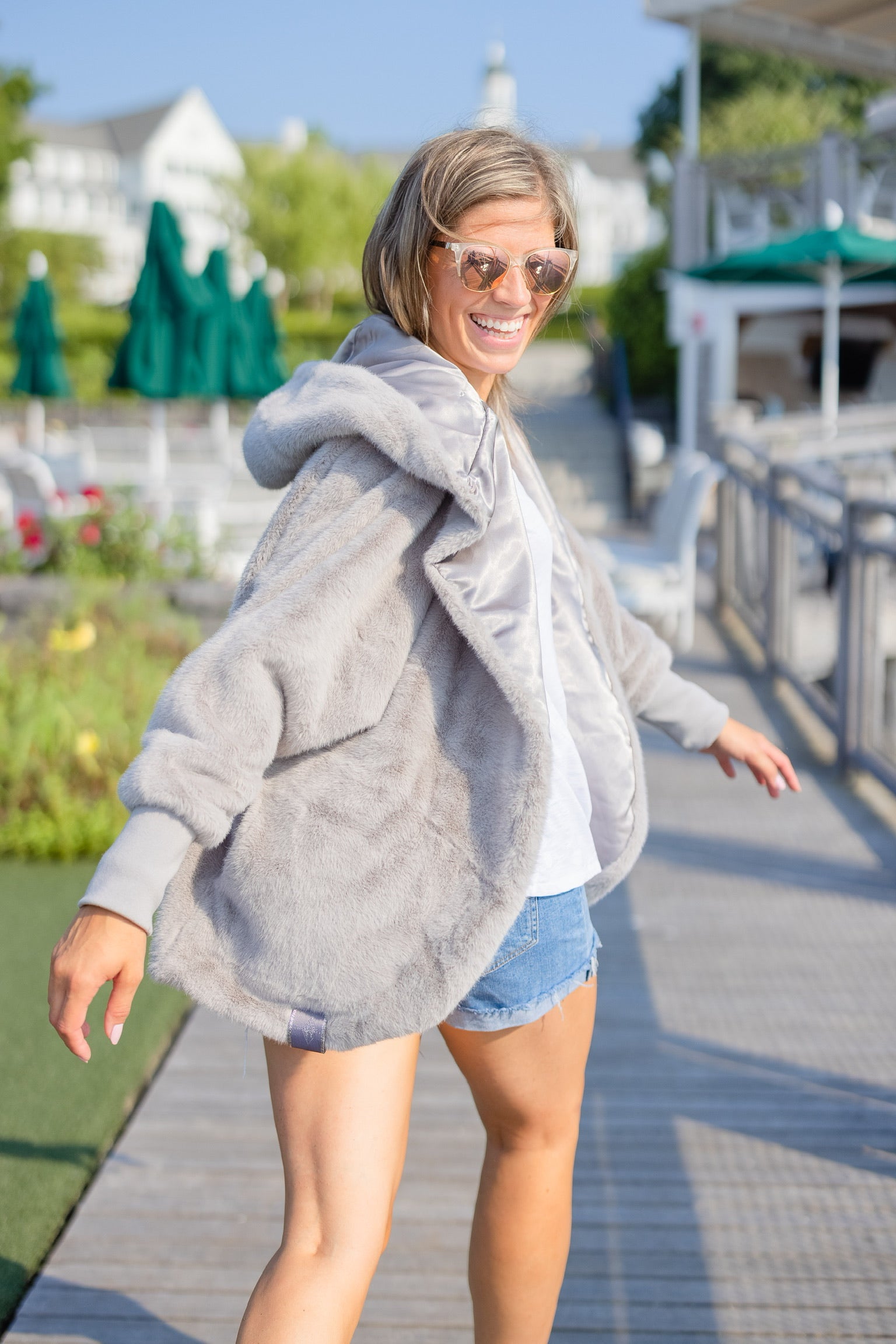 TS Luxe Grey Cardigan