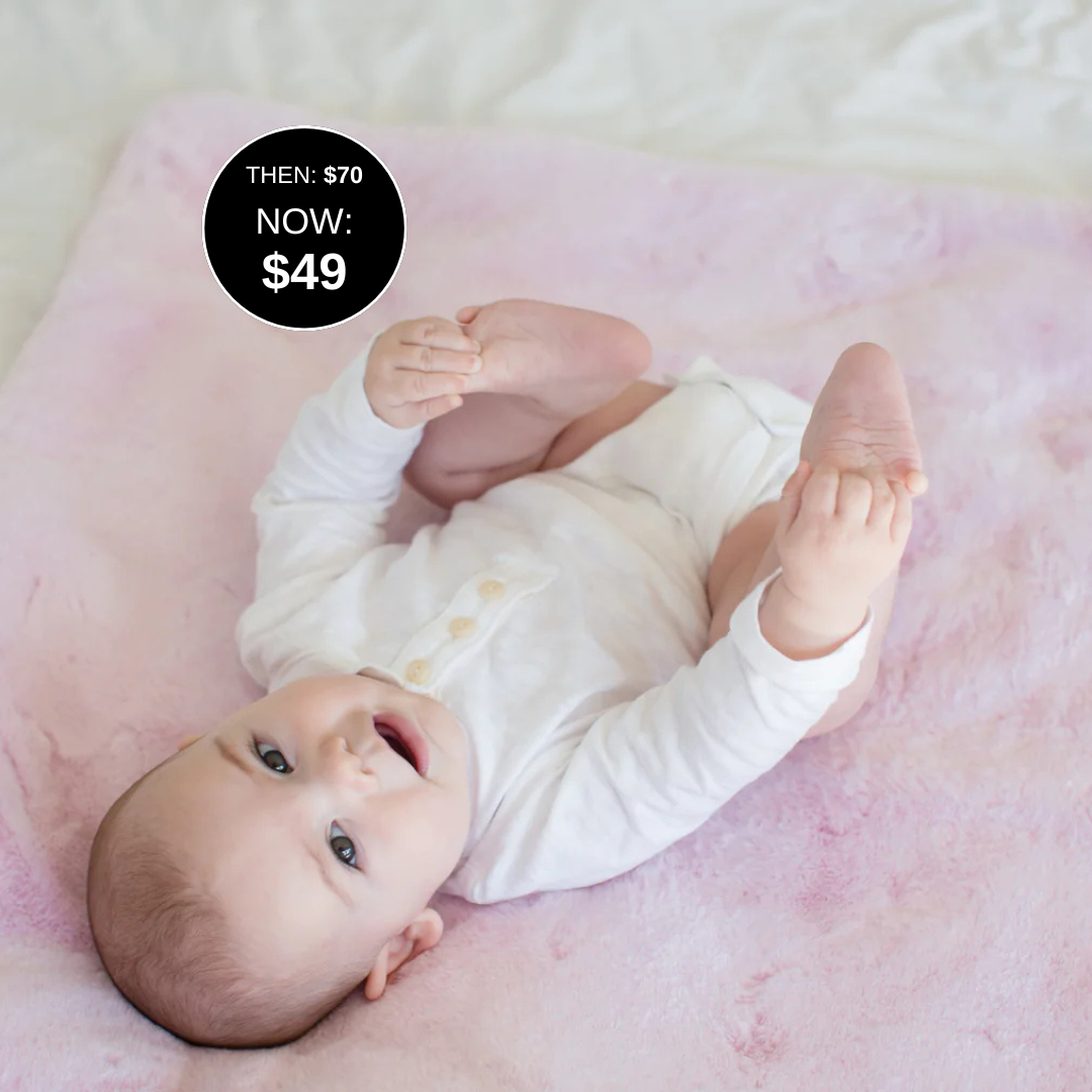 Pink Faux Fur Baby Blanket