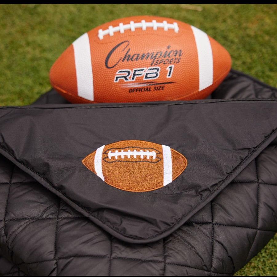 puffer blanket windproof waterproof stadium blanket game day pretty rugged