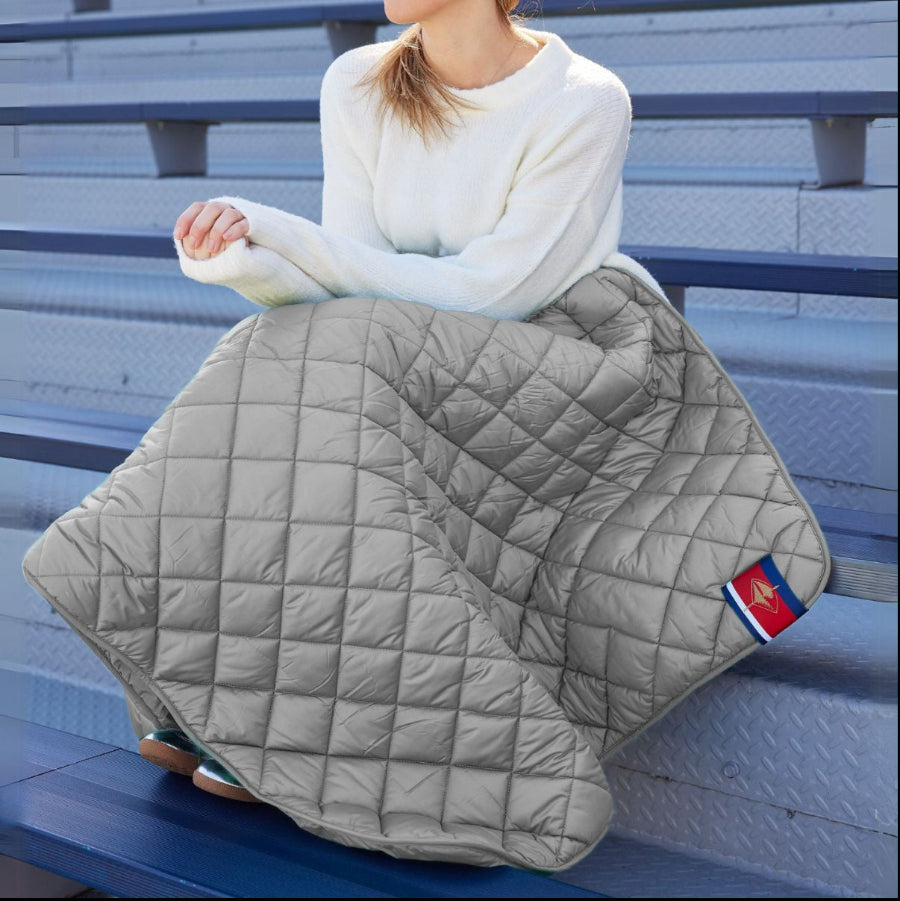 puffer blanket windproof waterproof stadium blanket game day pretty rugged