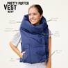 Windproof waterproof puffy vest all season pretty rugged