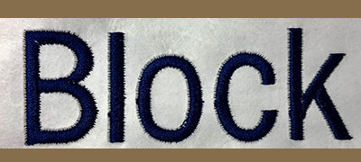 Chosen Font For Custom Embroidery