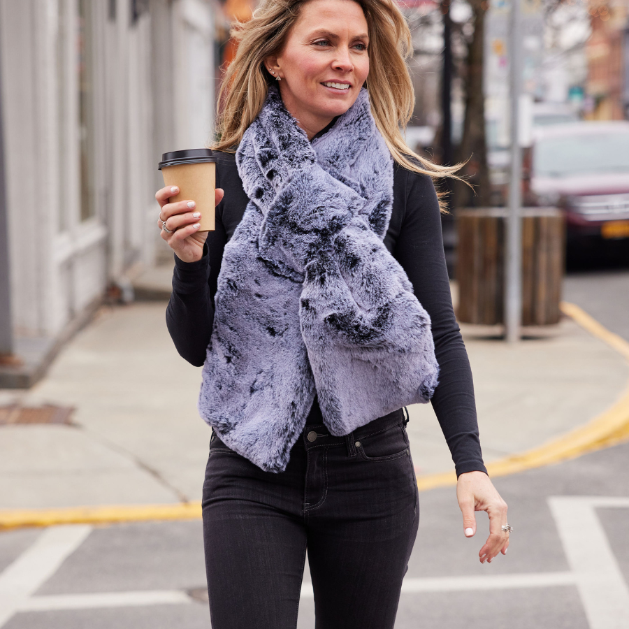Ladies hot sale fur scarf