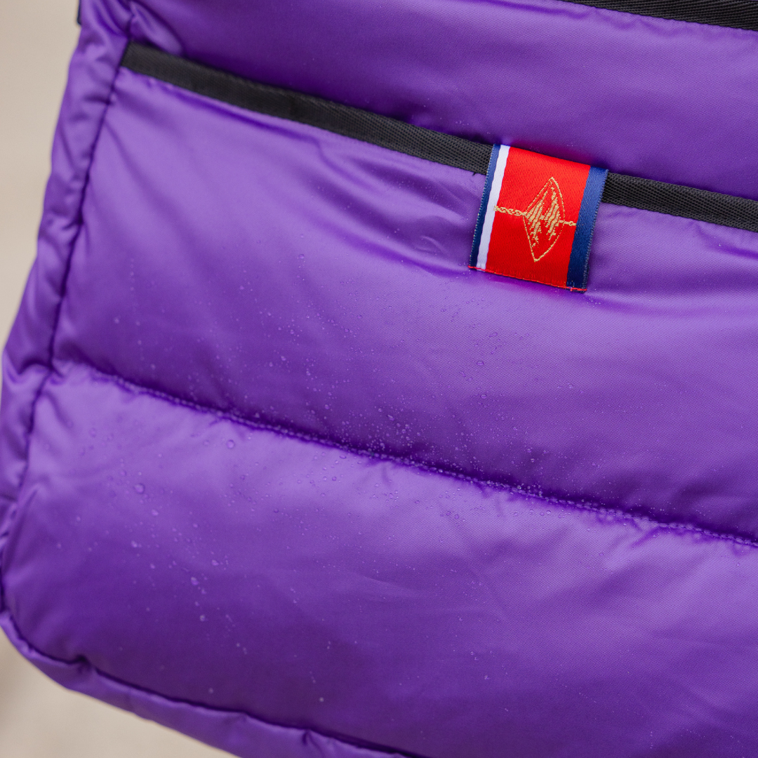 Purple Puffer Bag