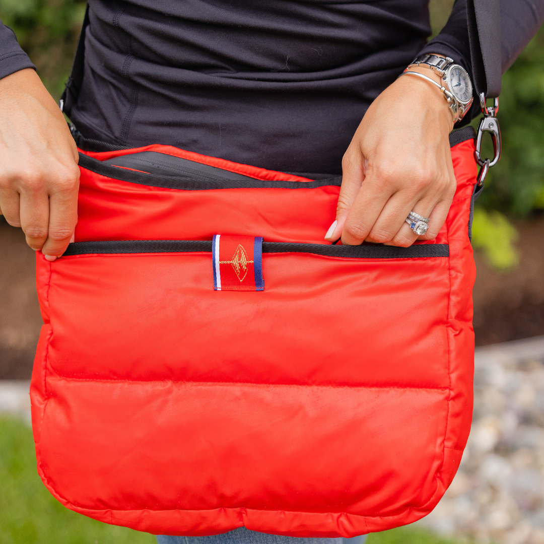 Red Puffer Bag