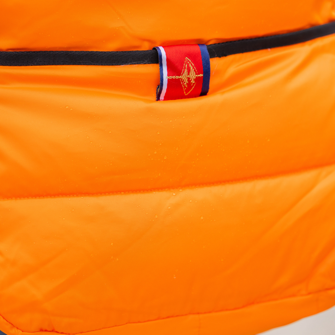Orange Puffer Bag