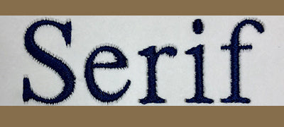 Chosen Font For Custom Embroidery